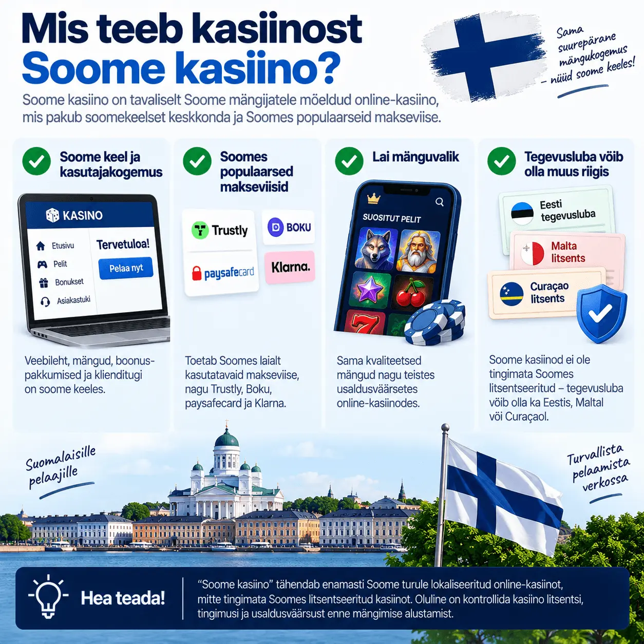 Mis teeb kasiinost Soome kasiino?